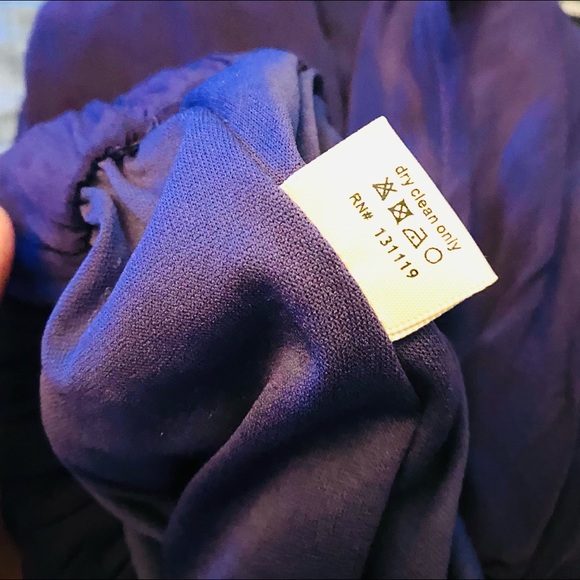 Olivaceous 100% silk layered plum maxi skirt - Picture 4 of 16